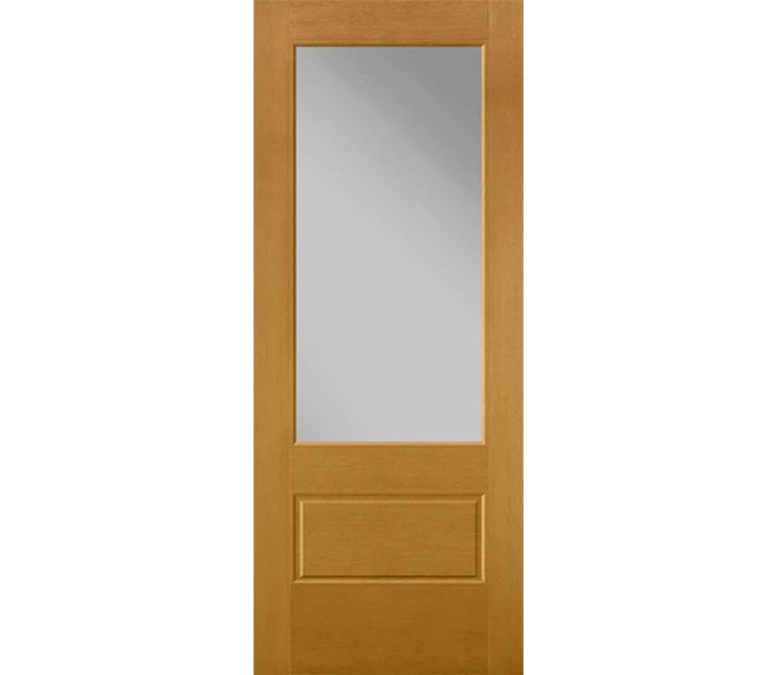 Akron 3 Quaters Light Fiberglass Entry Door