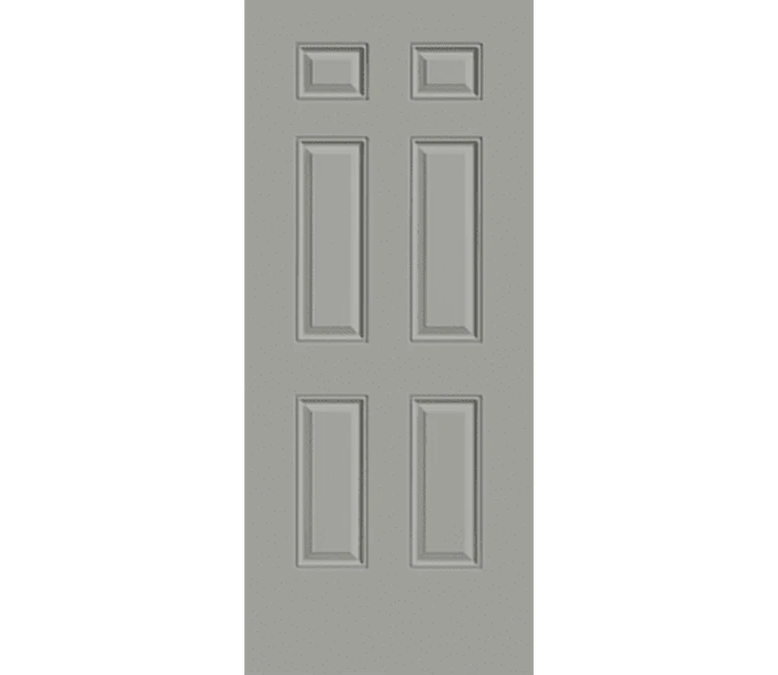 Akron 6 Panel Steel Entry Door