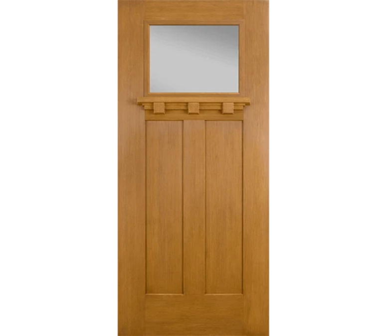 Akron Craftsman Light Fiberglass Entry Door